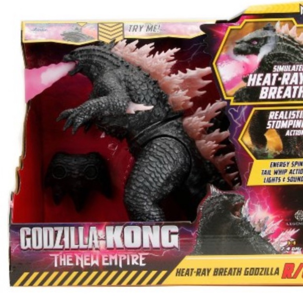 Godzilla RC Remote Controlled Action Figure - Black and Pink